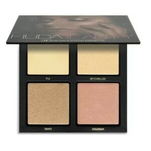 Huda Beauty 3D Highlighter Palette - Gold and Cream Shades
